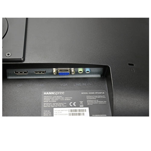 Hannspree HP 248 PJB, 60.5 cm (23.8"), 1920 x 1080 pixels, Full HD, LED Monitor