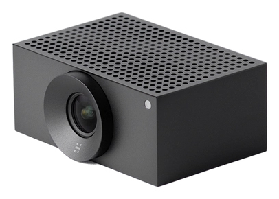 Huddly Crew Add-On L1 4K webcam capturing wide-angle video with AI speaker tracking