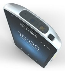 Top view of Zebra EC50 displaying multi-touch interface and buttons