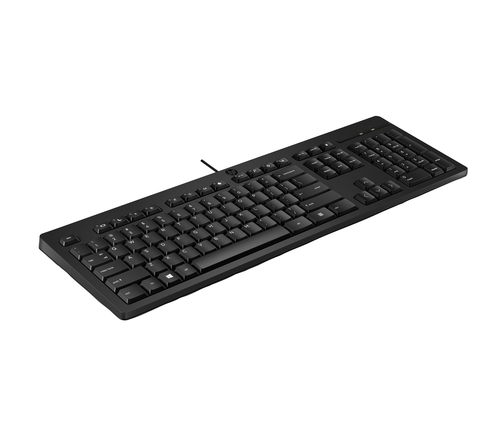 HP 125 full-size membrane keyboard with numeric keypad black design