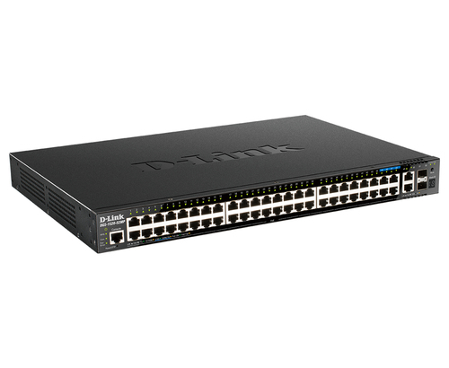 D-Link 48-Port GE POE+, 2x10GBase-T & 2 x 10G SFP+, L3 Stackable Managed Switch