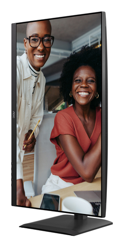 AOC 27 inch Ultra HD monitor image showing crisp text and visuals