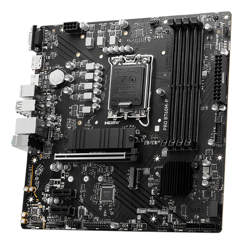 MSI PRO B760M-P Micro ATX LGA1700 Motherboard