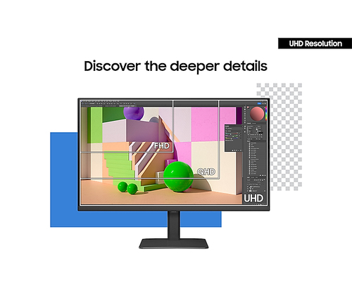 Samsung LS27D800UAU, 68.6 cm (27"), 3840 x 2160 pixels, Quad HD Monitor