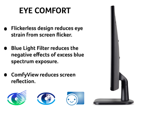 Acer AOPEN 24CV1Y  23.8" Full HD Monitor, 60.5 cm (23.8"), Black