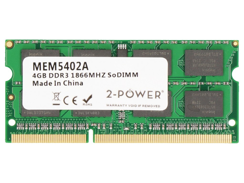 2-Power (2P-A6994450) 4GB DDR3L 1866MHz Non-ECC SODIMM Memory for Laptop/PC