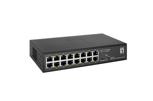 LevelOne Hilbert, 16 x Gigabit RJ45 (10/100/1000),  L2, Managed Switch