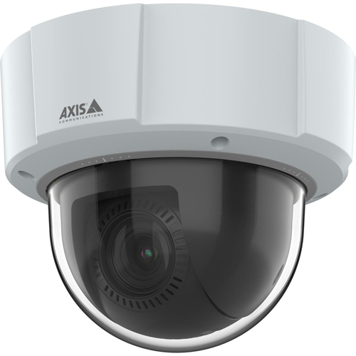 Axis M5526-E PTZ dome security camera, indoor outdoor, wired PoE, ceiling mount, 4MP zoom surveillance