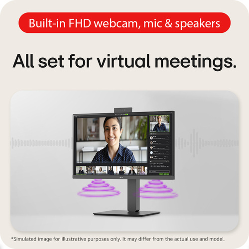 LG (24BA850-B.AEK) 23.8", 1920 x 1080 pixels, Full HD, Monitor