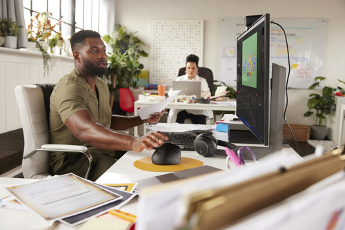 HP 925 Ergonomic Vertical Mouse, Right-hand, RF Wireless + Bluetooth