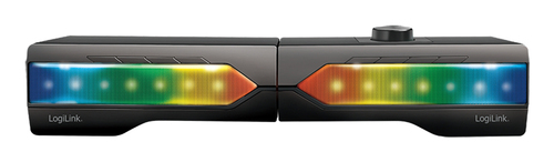 Speaker Soundbar 2.0 CH with Lighting, Bluetooth & 3.5mm Stereo