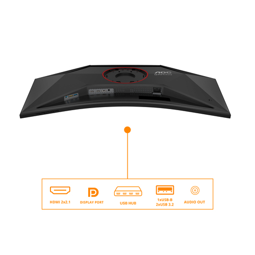 AOC G4 (CU34G4Z), 86.4 cm (34"), 3440 x 1440 pixels, Wide Quad HD, LED Monitor