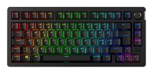 HyperX Alloy Rise 75 Wireless 75% mechanical gaming keyboard with dual wireless