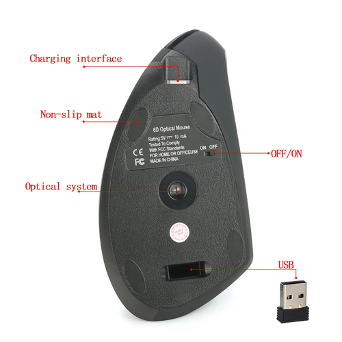 JLC RH laser mouse 1600 DPI close up image
