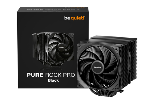 be quiet! Pure Rock Pro 3 Black, Air cooler, 12 cm, 2000 RPM, 101.2 m³/h, Black