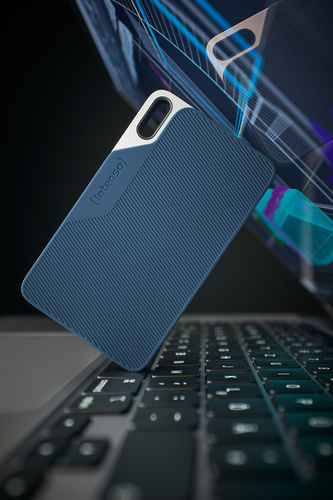 Intenso 2TB USB-C 3.2 Gen1 External SSD – 500MB/s Read/Write, Blue/Grey