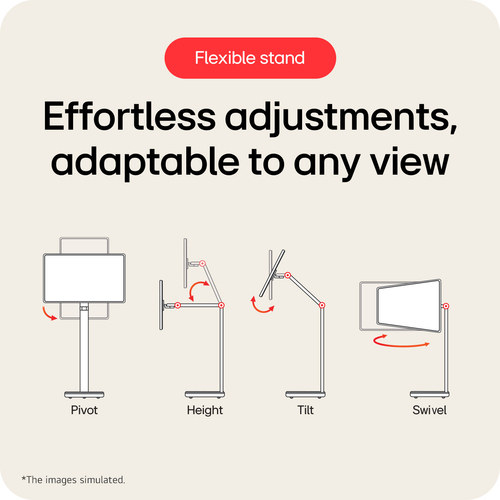 LG 32U889SA-W IPS touchscreen display with slim white design