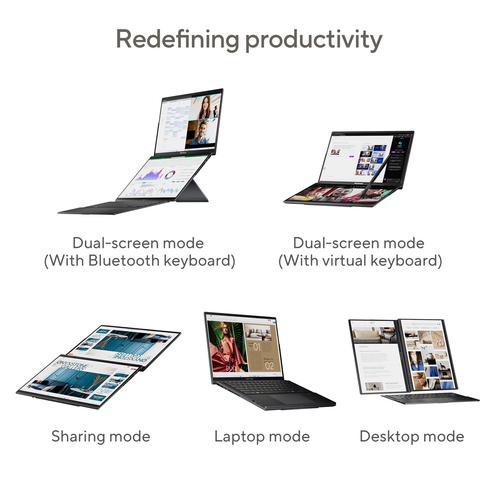 ASUS Zenbook Duo UX8406CA-PZ134W Intel Core Ultra 9  2880 x 1800 pixels 32GB 2TB