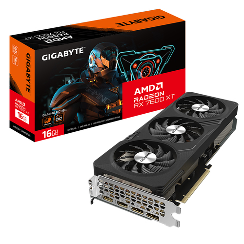 GIGABYTE GAMING Radeon RX 7600 XT OC, 16GB, GDDR6, PCIe4.0, Graphic card
