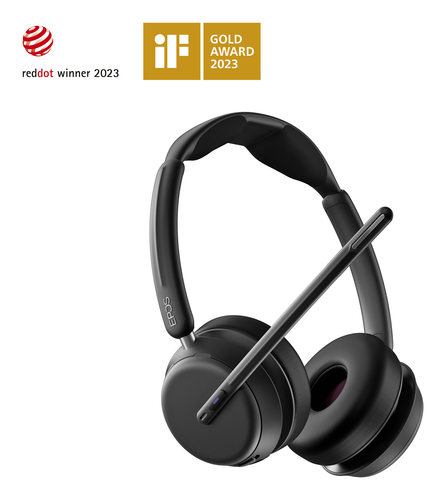 EPOS IMPACT 1060T, Double-side Bluetooth, Wireless, 20 - 20000 Hz, Headset/Headphones, Black