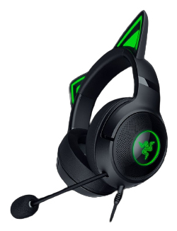 Razer Kraken Kitty V2, Wired, Gaming, 20 - 20000 Hz, Headset/Headphones, Black