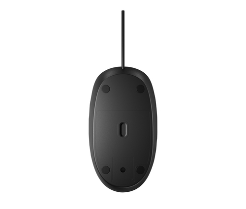 HP 125 Wired Mouse, Ambidextrous, Optical, USB Type-A, Mouse