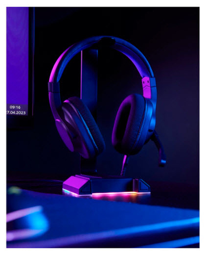 Front view of uRage SoundZ 200 V2 USB wired headset for PC