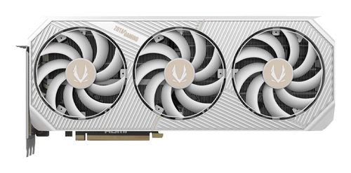 Zotac GeForce RTX 5080 graphics card white edition with triple fans