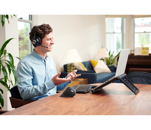 KensingtonK52805EU Adjustable Laptop CoolingStand Black Plastic DeskRiser12–17In