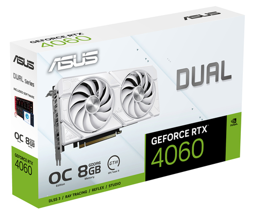 ASUS Dual GeForce RTX™ 4060 EVO OC 8GB GDDR6 PCIe 4.0 Graphics Card