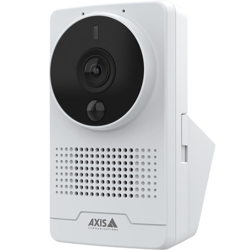 Axis 02350-001 monitoring a small office lobby with PoE wired connection