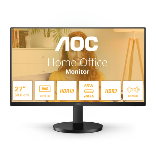 AOC B3 (U27B3CF), 68.6 cm (27"), 3840 x 2160 pixels, 4K Ultra HD, LCD Monitor