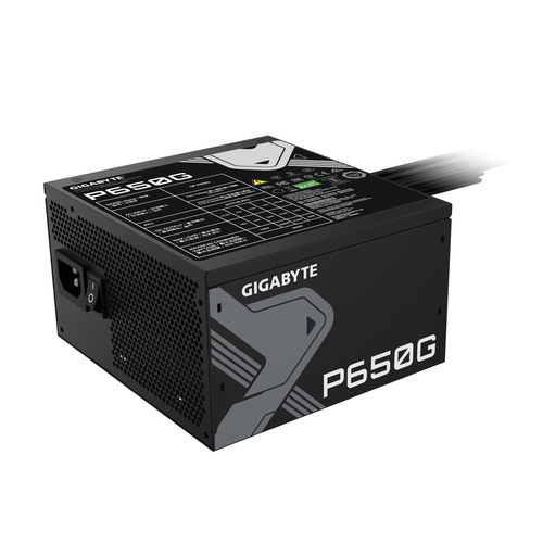 GIGABYTE (GP-P650G), 650 W, 100 - 240 V, 12 - 6 A, Power Supply