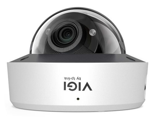 TP-Link InSight S245ZI dome camera monitoring a parking lot at night