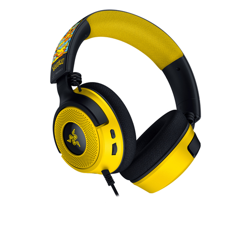 Razer Kraken V4 X Pokemon, 20 - 20000 Hz, 310 g Headset/Headphones, Black,Yellow