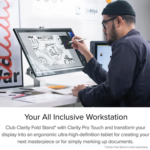 ALOGIC Clarity Pro Touch, (27"), 3840 x 2160 pixels, 4K Ultra HD, LCD, Monitor