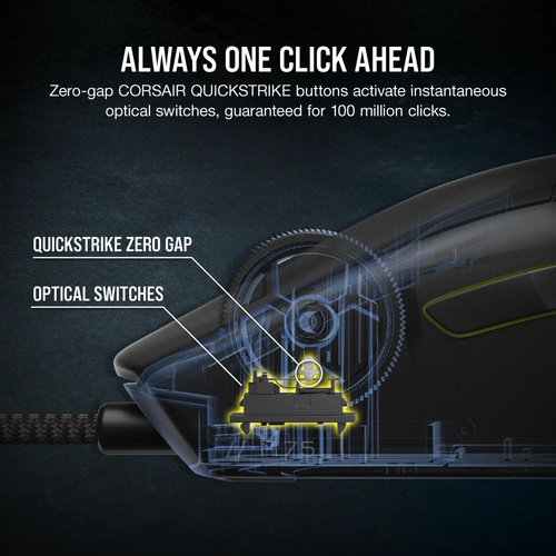 Corsair M75 Lightweight RGB, Optical, USB Type-A, 26000 DPI Mouse