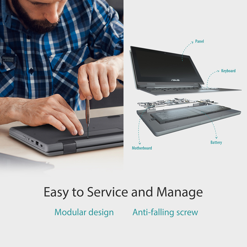 ASUS Chromebook Flip CR1 Intel® Celeron® N 1.1 GHz 11.6" 4 GB, 64 GB