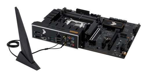 ASUS TUF Gaming A620-PRO WIFI motherboard installed in PC case