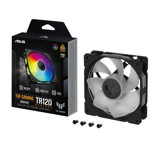 ASUS TUF Gaming TR120 ARGB Reverse Fan - Single Pack, Fan, 12 cm