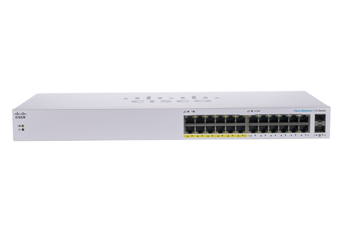 Cisco Business, 24 Port GE, Partial PoE 2x1G SFP, L2 ,Unmanaged Switch