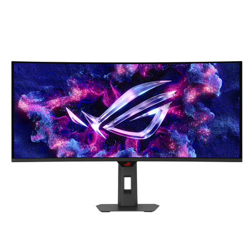 ASUS ROG Strix OLED XG34WCDG 34-inch QD-OLED gaming monitor with 3440 x 1440 resolution in black