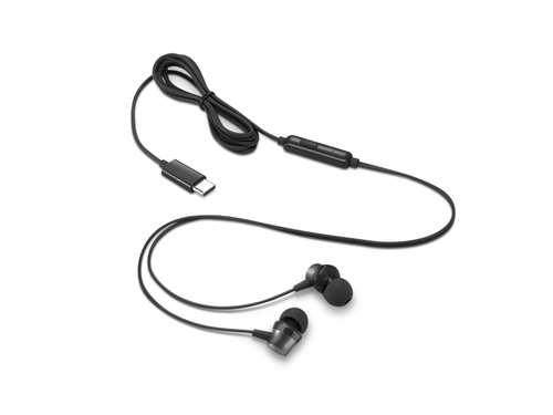 Lenovo (4XD1J77351), Wired, 100 - 20000 Hz, Headset/Earphones, Black
