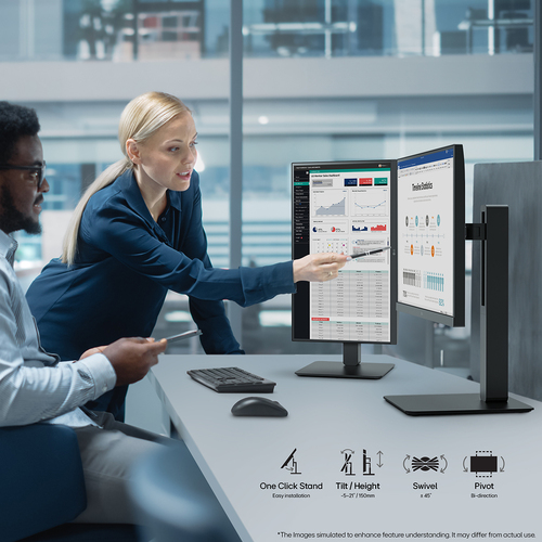 LG 24BA650-B, 60.5 cm (23.8"), 1920 x 1080 pixels, Full HD, LED Monitor