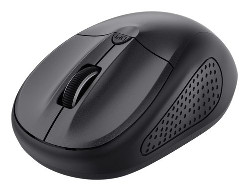 Trust Primo (24966), Ambidextrous, Bluetooth, 1600 DPI, Optical Mouse, Black