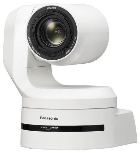 Black Panasonic AW-HE145 indoor camera capturing detailed video in small venues