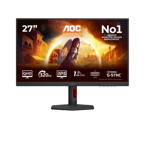 AOC G4 Q27G4SRU, (27"), 2560 x 1440 pixels, Quad HD, LED Monitor