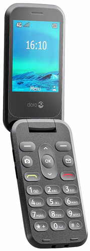 Doro 2800, Clamshell, Single SIM, 320 x 240 pixels, Bluetooth, 1000 mAh, Black