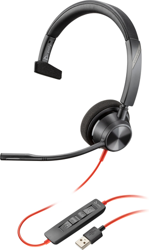POLY Blackwire 5210 (80R98AA) Monaural USB-A, Wired, Headset/Headphone, Black