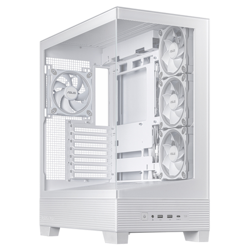 ASUS A31 Plus TG ARGB WHITE, ATX, micro ATX, Mini-ITX, Midi Tower Case